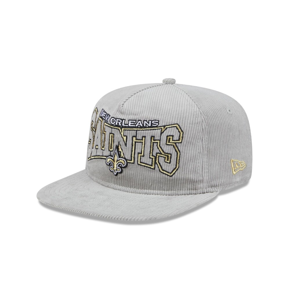 New Era New Orleans Saints Gray Cord Golfer Hat - One Size